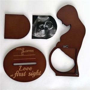 Heart's Sign Ultrasound Picture Frames Bundle - Pregnant Mom | First Time Mom